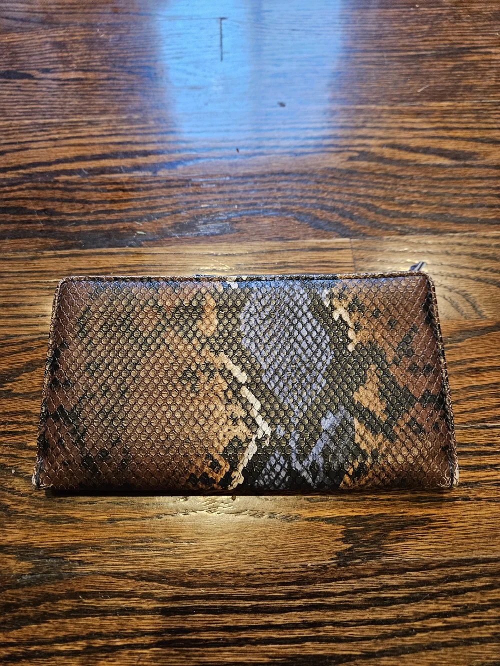 Kenneth Cole Reaction Brown Snakeskin-Texture Women's Wallet